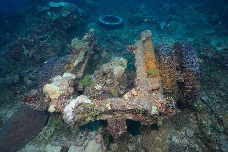 3/3/2023<br>Remains of a truck chassis.