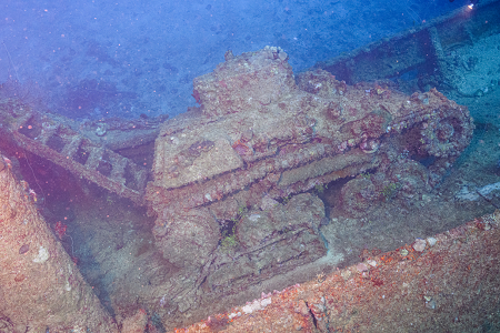 3/7/2023<br>That is a WW-2 Japanese tank, though the gun barrel is gone.  These 2-man tanks were quite small.