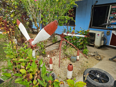 3/9/2023<br>Outside the dive shop at the Blue Lagoon Resort.