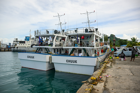 3/11/2023<br>A couple of ferries wait in the harbor.